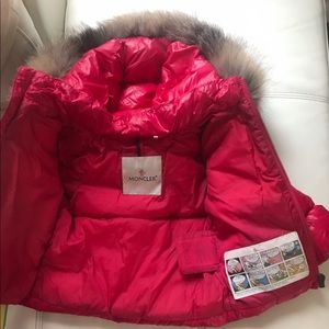 Moncler coat for kid 12-18 months coat with fur